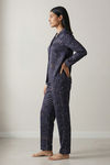 Zivame Buttersoft Knit Poly Pyjama Set - Evening Blue — thumbnail 4